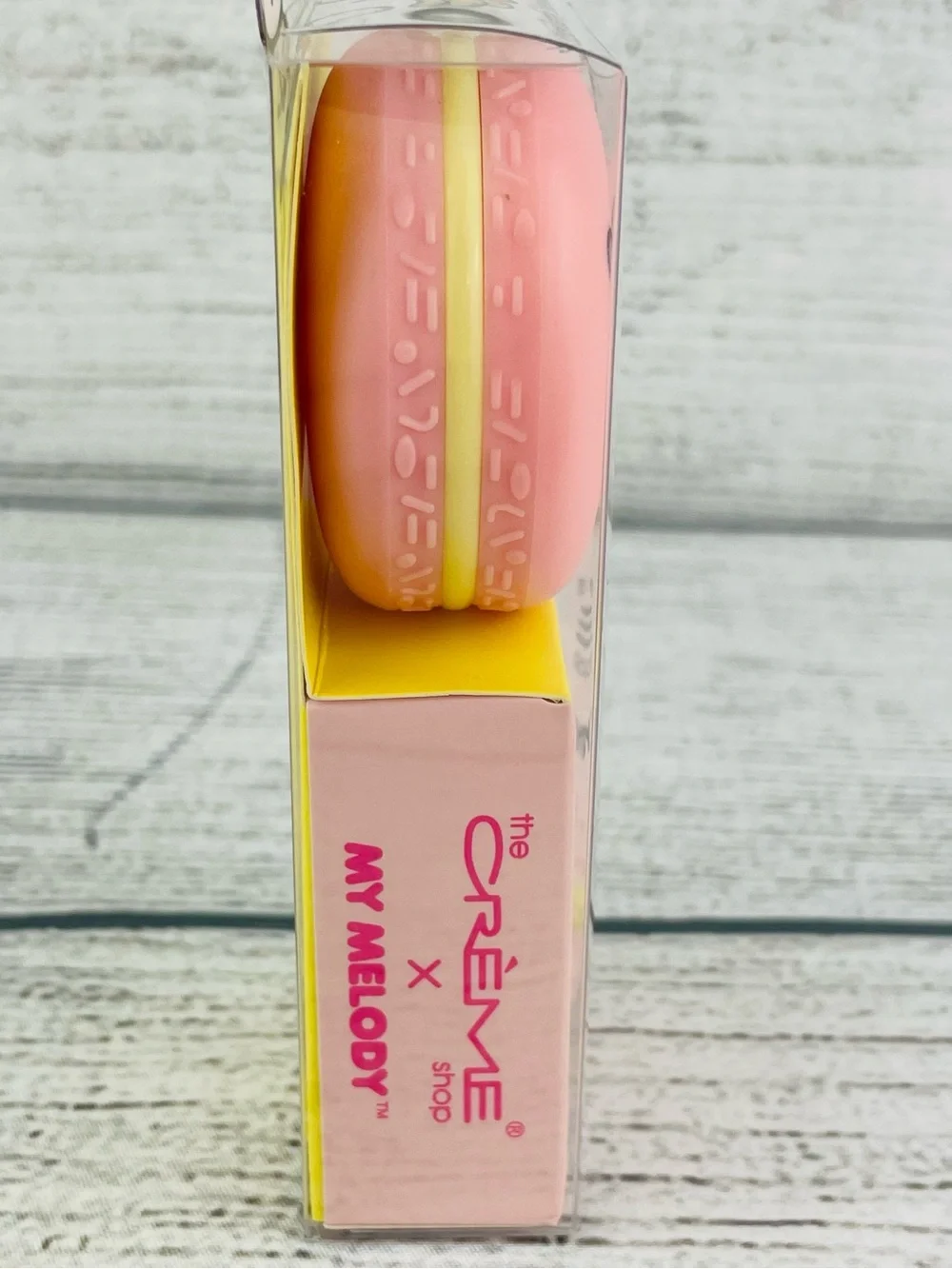THE CREME SHOP x MY MELODY Strawberry Banana Moisturizing Macaron Lip Balm NEW